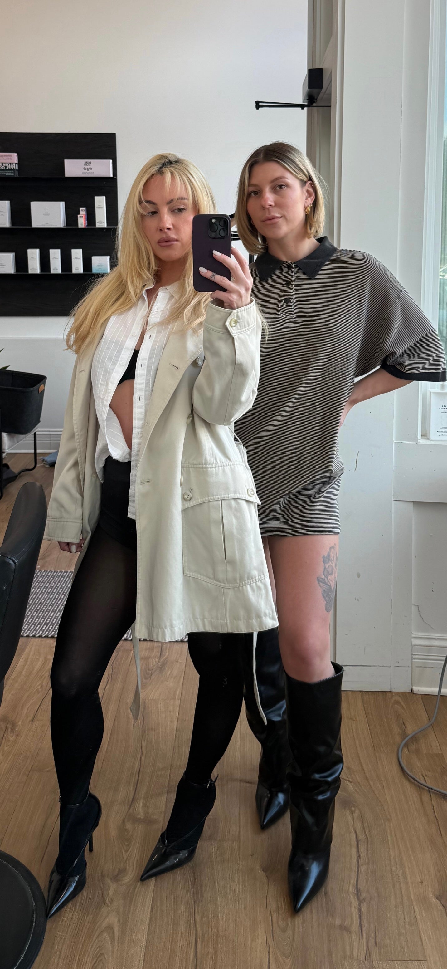 Women’s White Button Down