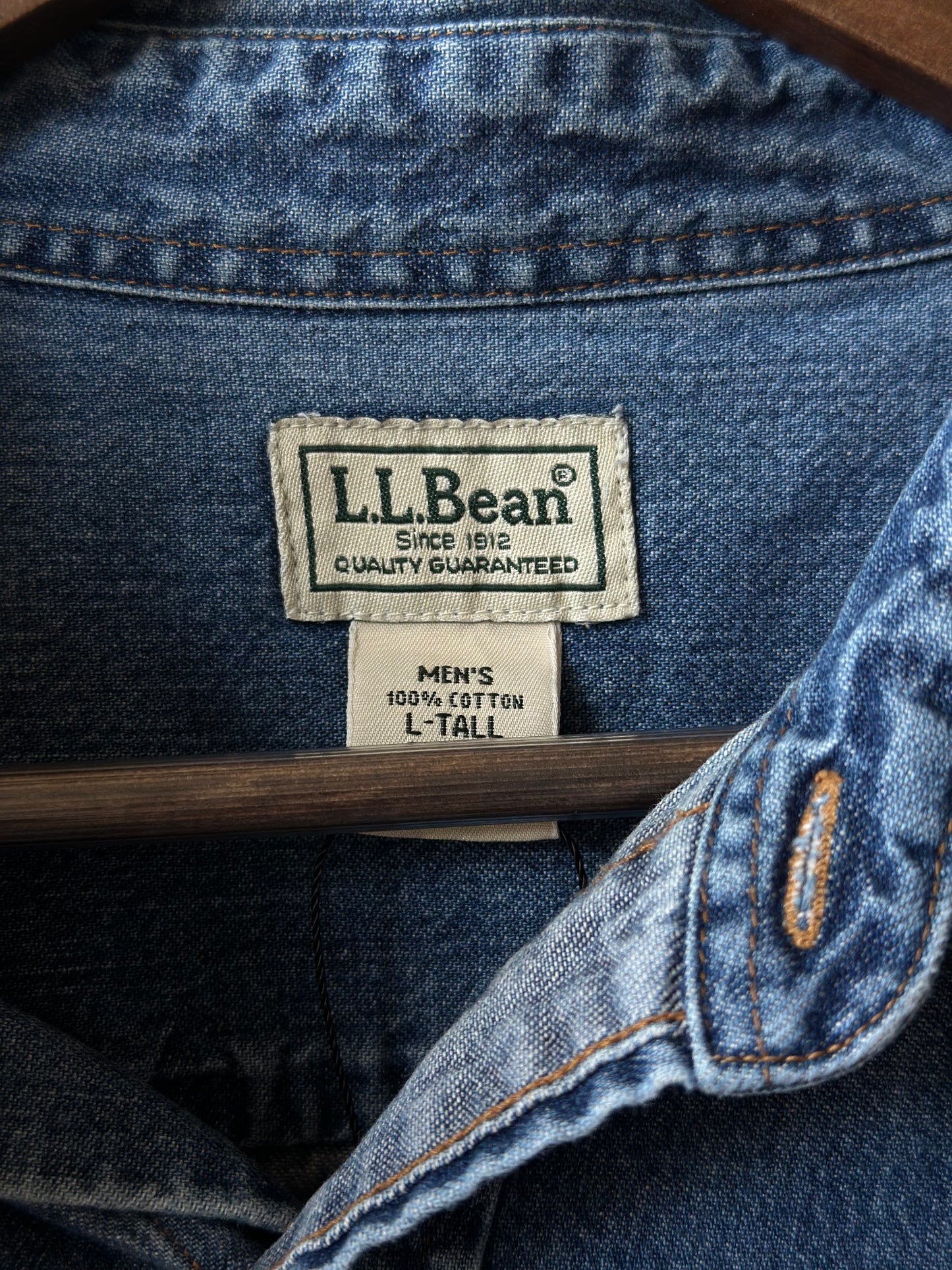 Oversized L.L. Bean Denim Shirt