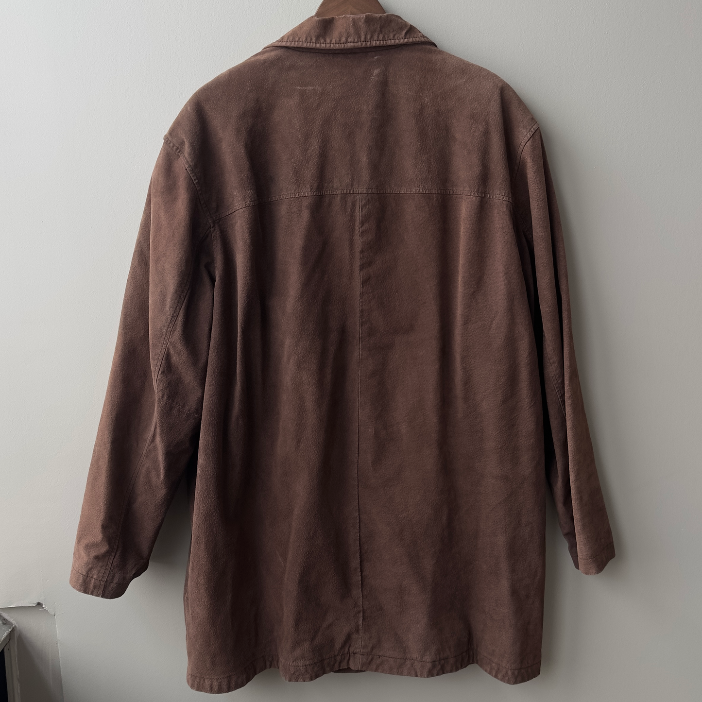 Brown Suede CHEROKEE Mid-Length Jacket