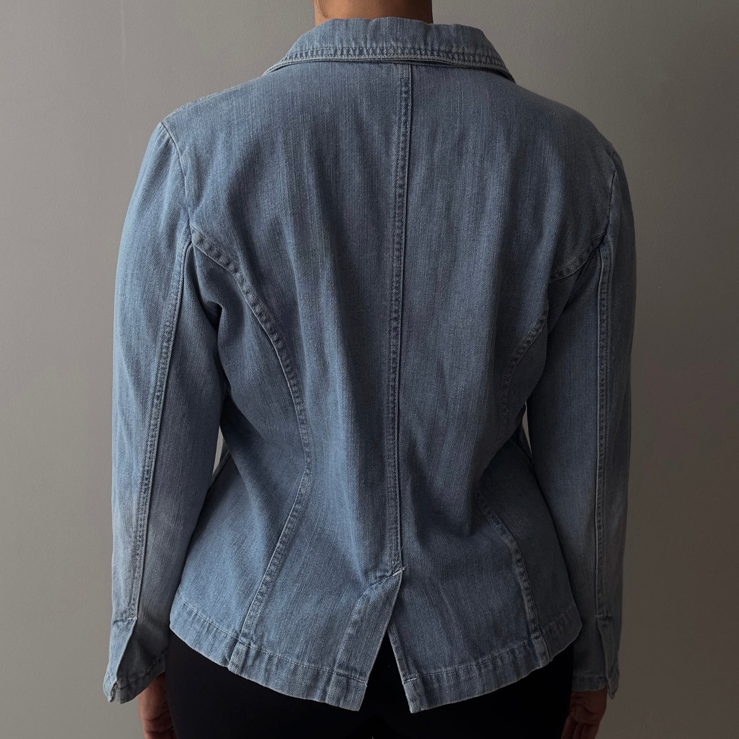 Light Denim Blazer Jacket