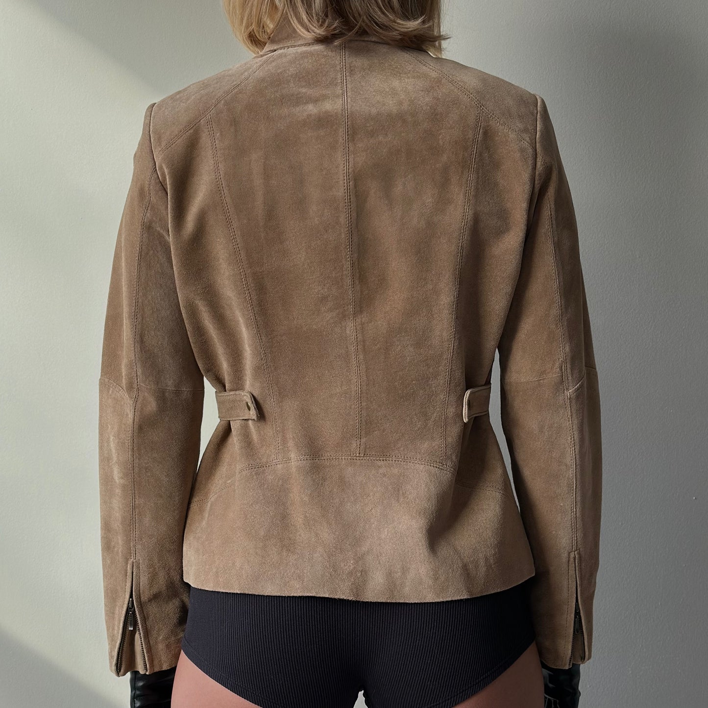 Suede Moto Jacket