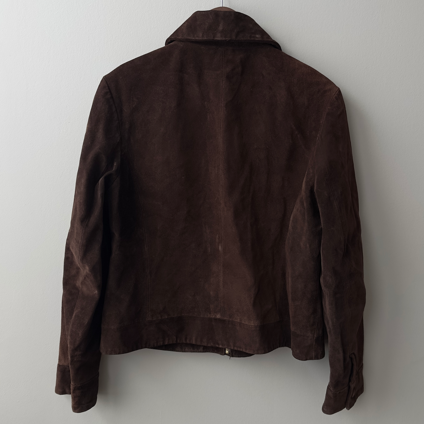 Vintage Banana Republic Chocolate Suede Zip Jacket