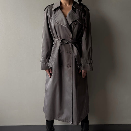 Vintage Charcoal Trench