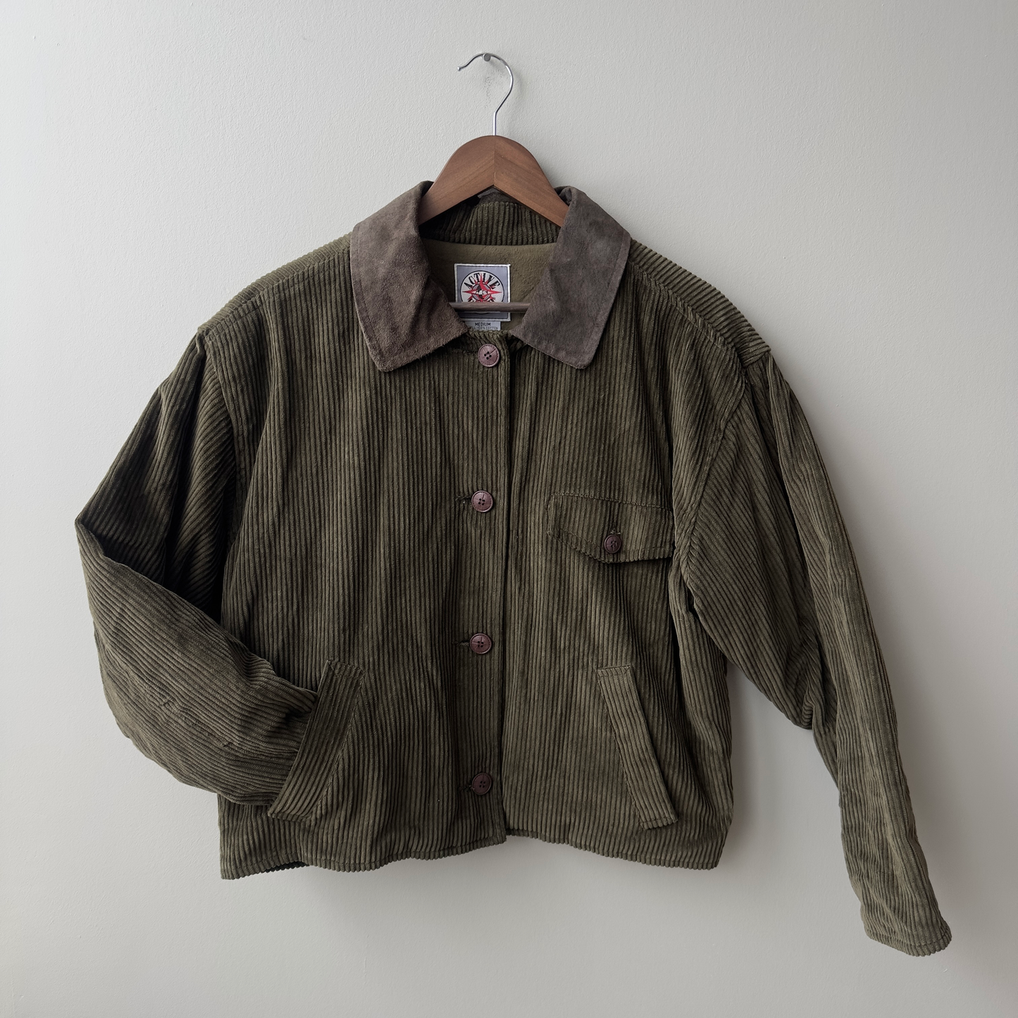 Vintage Olive Active Club Bomber